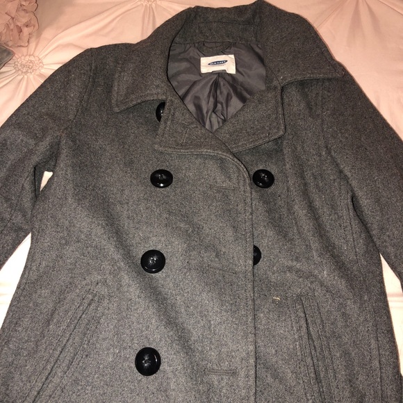 Old Nacy Gray Peacoat - Picture 2 of 2